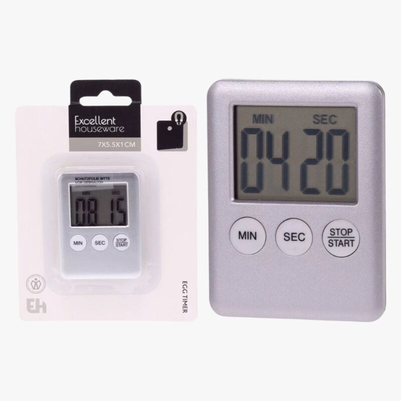 Digital Kitchen Timer LCD Display With Magnet 100 Minutes