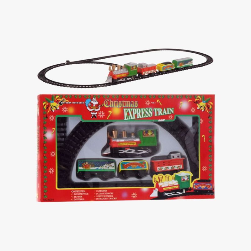 Toy Train Set With Rails For Kids