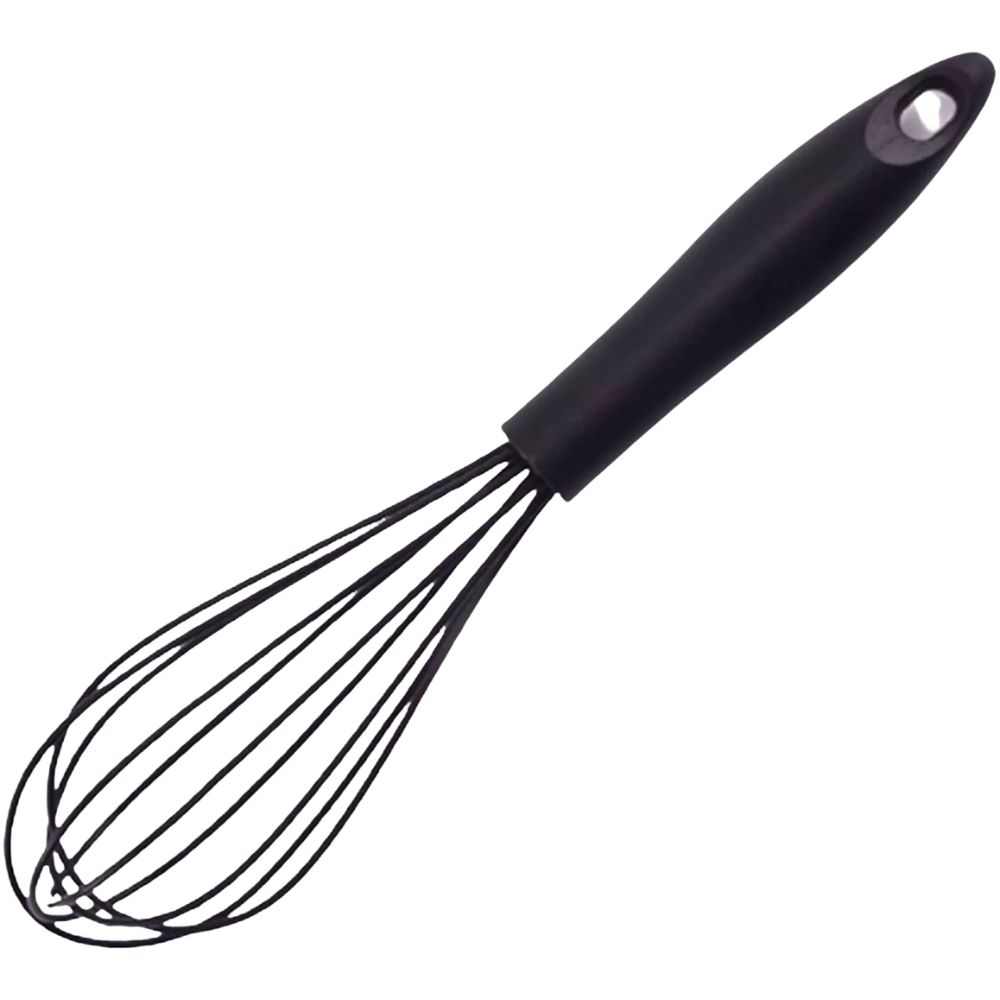Mixing Whisk Silicone Whisk Beat Frothing for Baking Full Black Colour