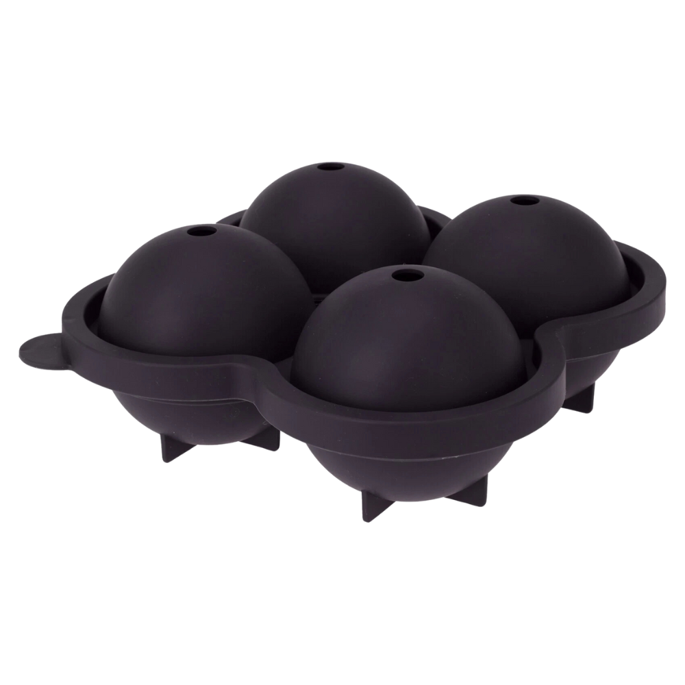 Ice Cube Tray Round 4 Ice Balls Cubes or Whiskey Cocktail & Any Drink Foods Ice