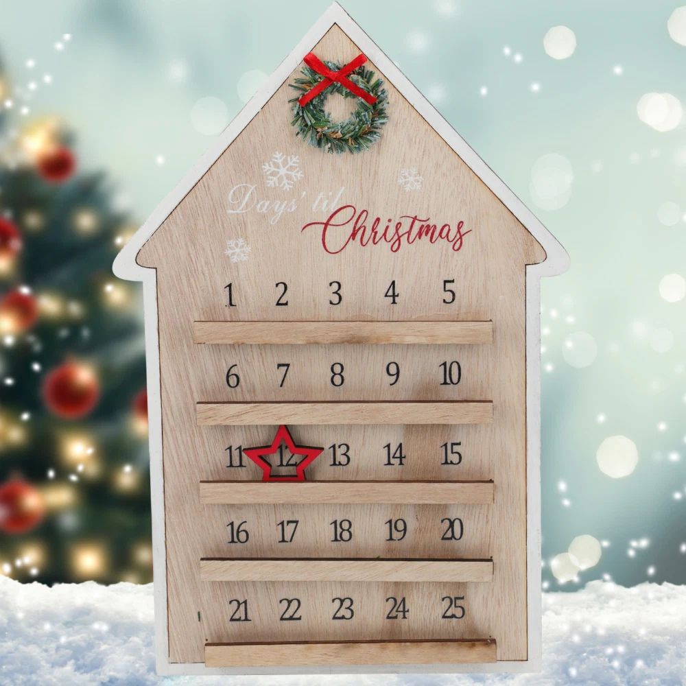 Christmas Advent Calendar Wooden House